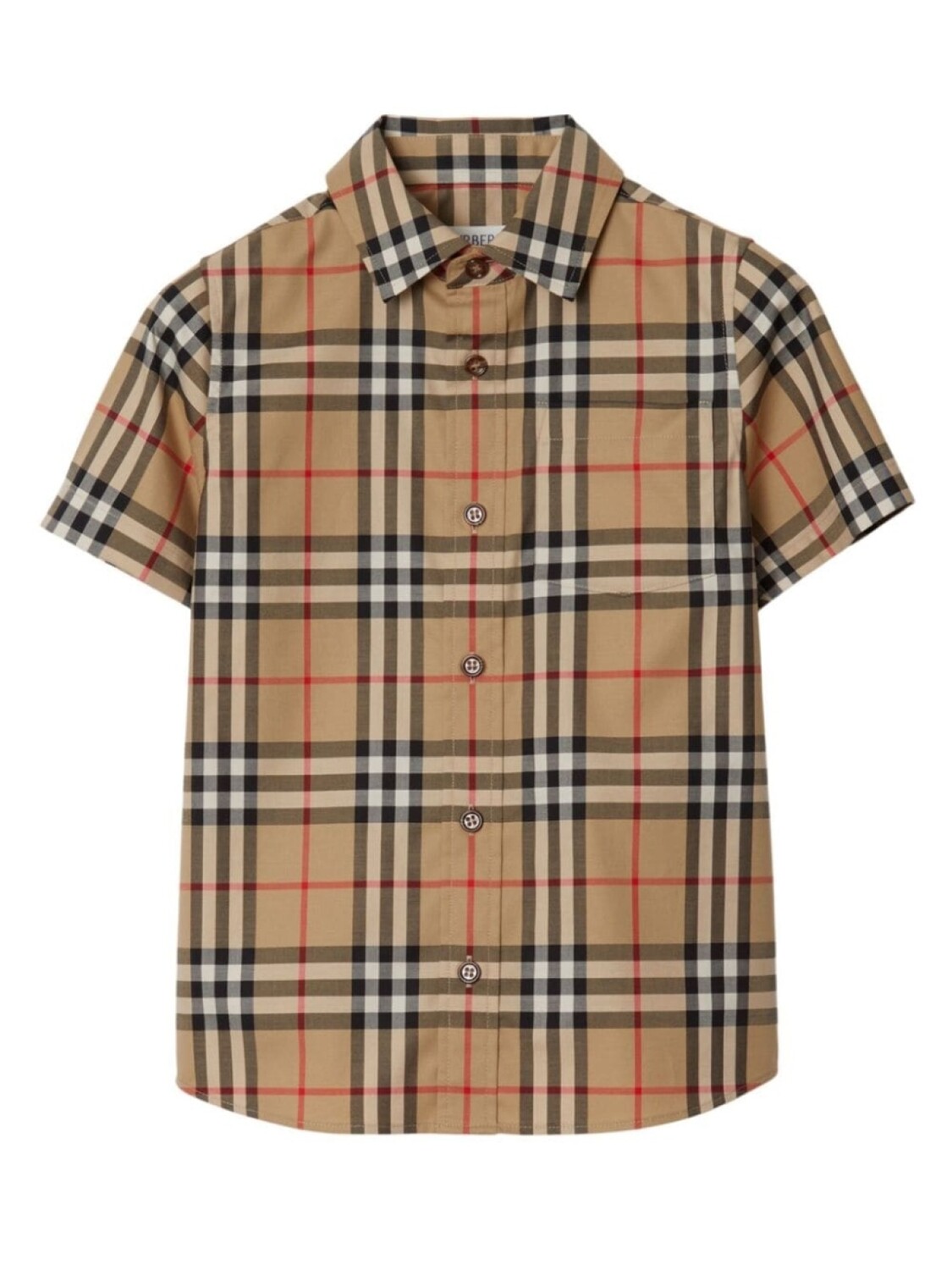 

Burberry Kids рубашка в клетку Vintage Check, нейтральный цвет