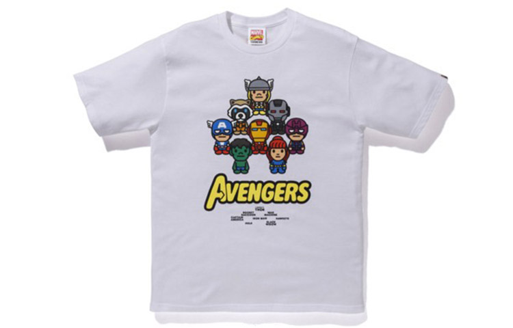 

Marvel X BAPE Marvel Футболка унисекс A Bathing Ape