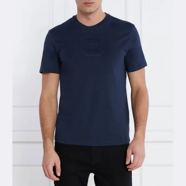 

Футболка стандартного кроя Armani Exchange, синий