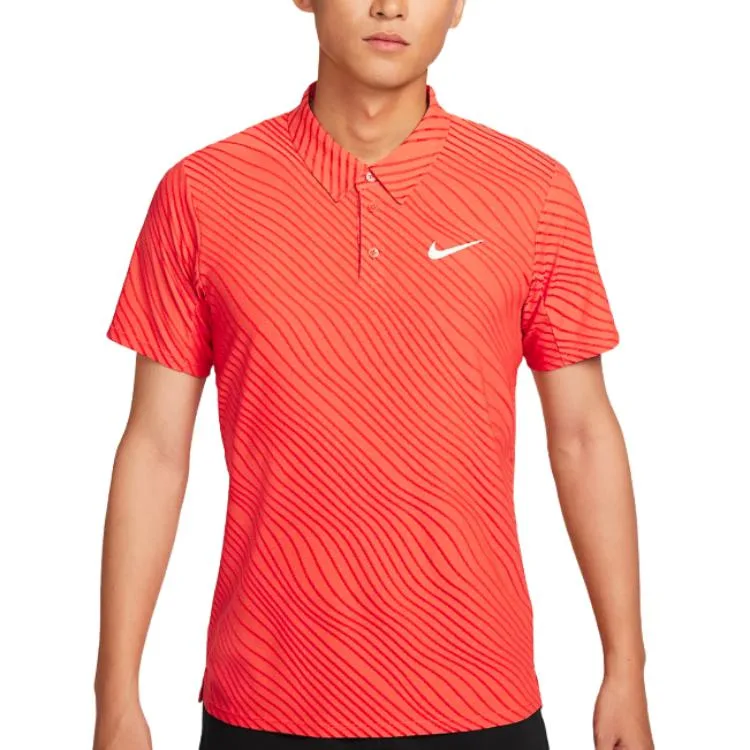 Футболка мужская Court Dri-FIT ADV быстросохнущая Nike, Grass Skin Orange/White