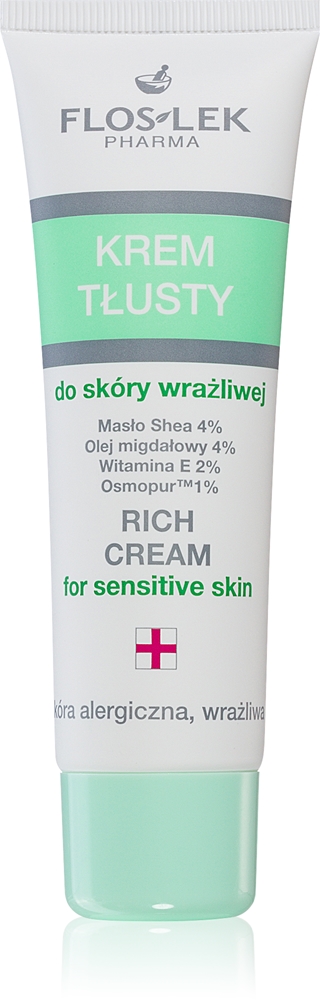 

Гипоаллергенная линия ультраинтенсивный питательный ночной крем для чувствительной и раздраженной кожи Floslek Pharma, 50 мл