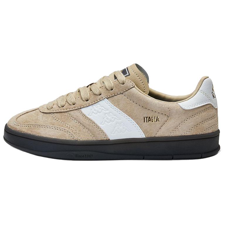 

Kappa Антискользящие износостойкие низкие скейтерские унисекс хаки-серый хаки/корейский белый-602, цвет Gray Khaki/Korean White-602