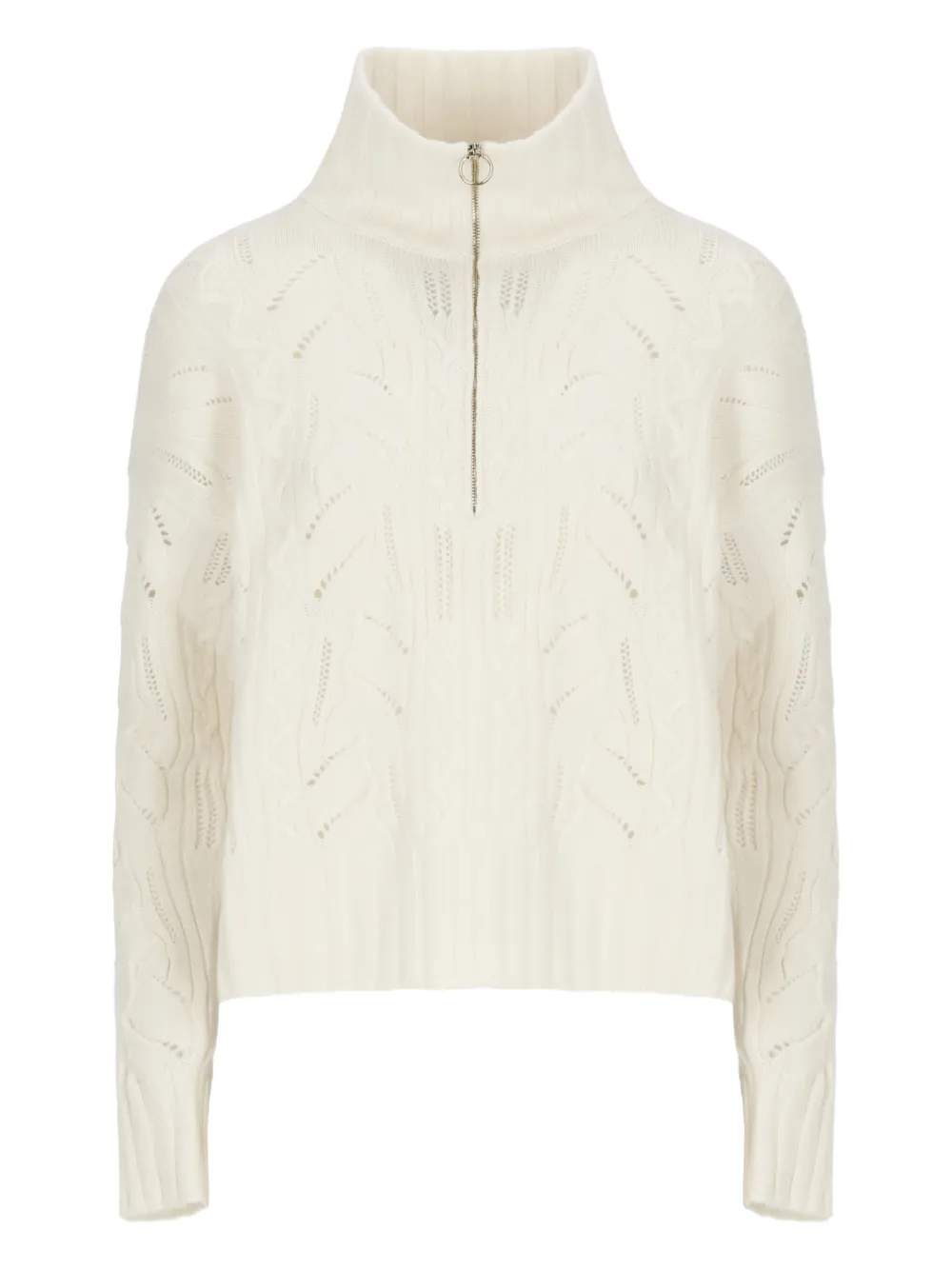 

Свитер с наполовину застёгивающейся молнией D.Exterior, белый