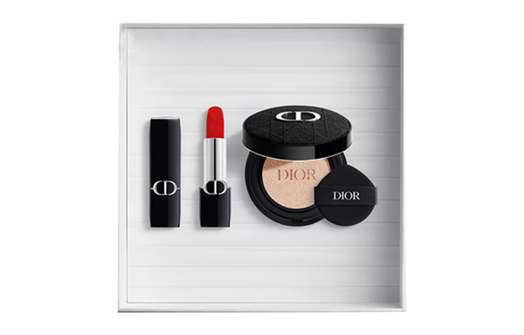 Набор косметики Dior Forever: помада и кушон