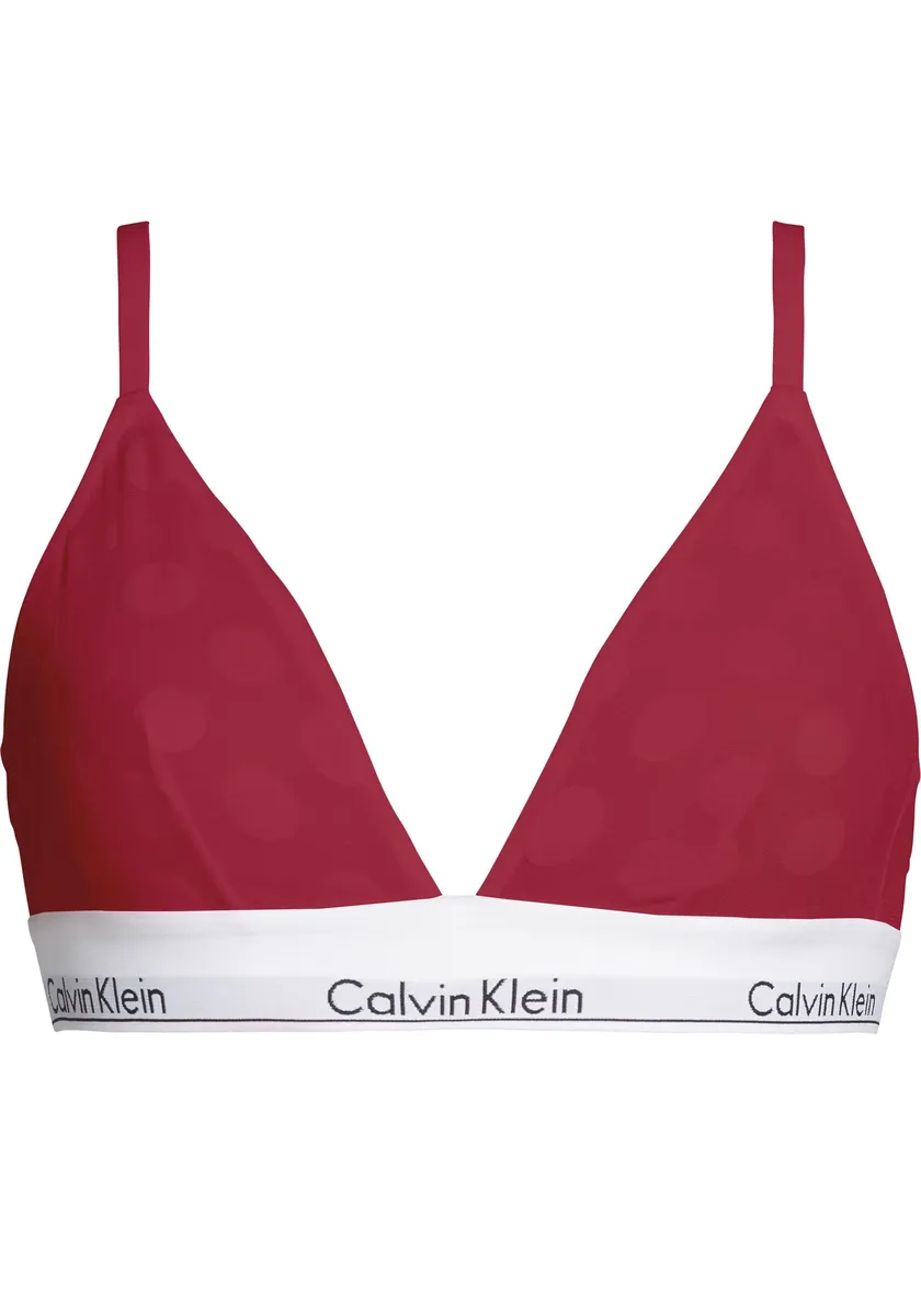 

Треугольный бюстгальтер Calvin Klein Underwear "UNLINED TRIANGLE", на тонких бретелях, цвет Rouge