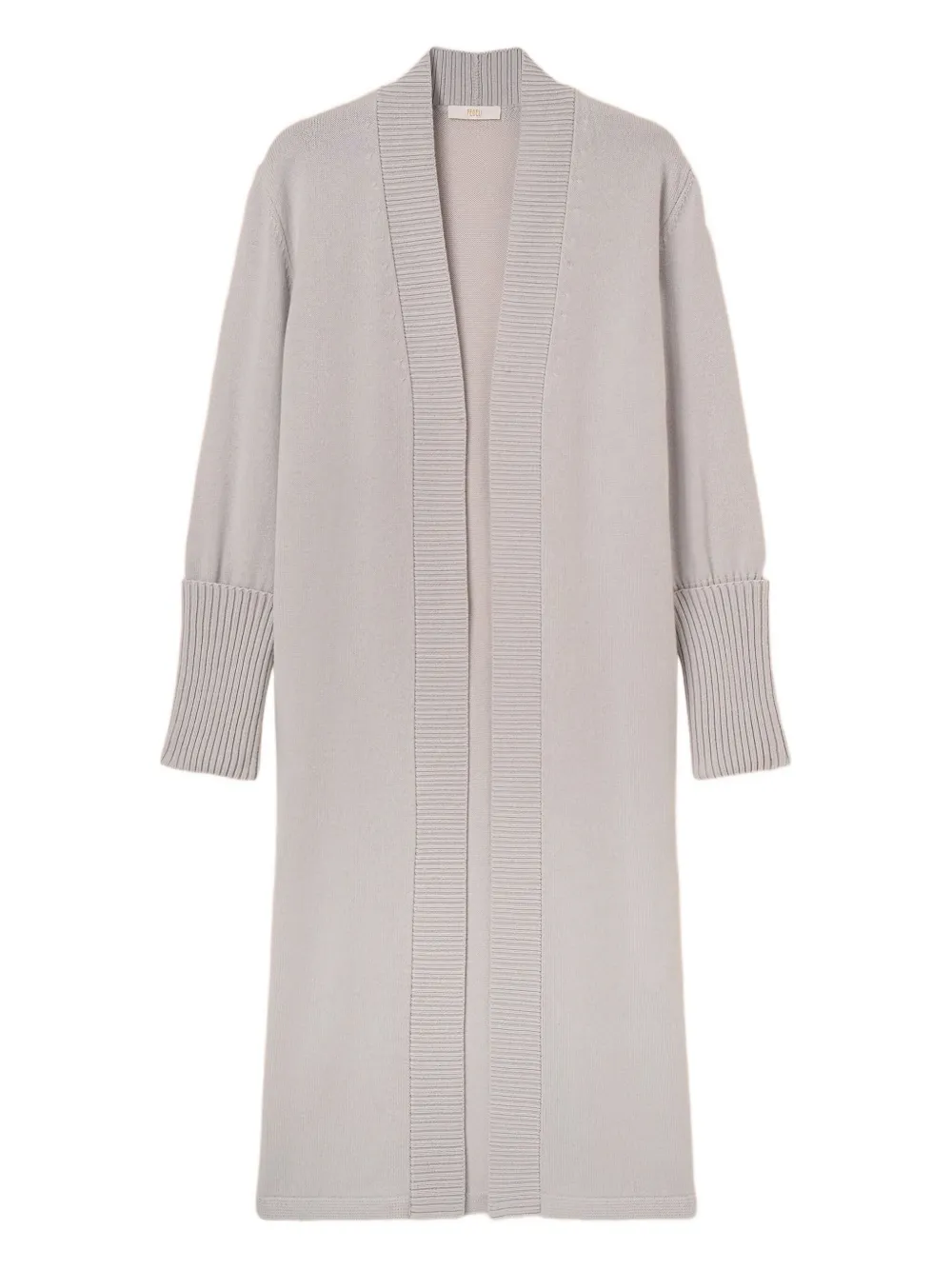 

Пальто с ребристыми манжетами Fedeli, серый