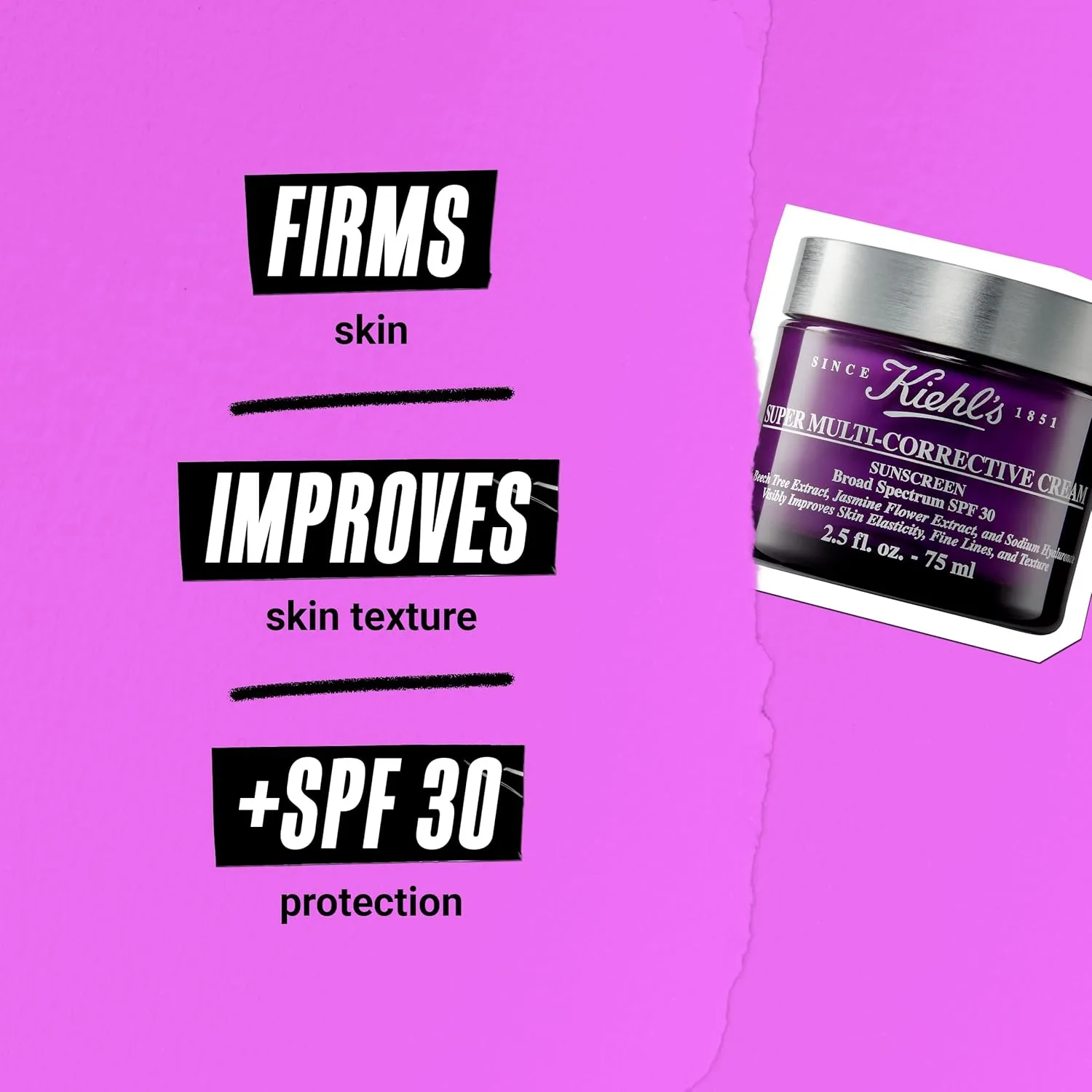 Крем для лица SPF KIEHL'S Super Multi-Corrective Cream, антивозрастной увлажняющий для всех типов кожи, защита — фото 3