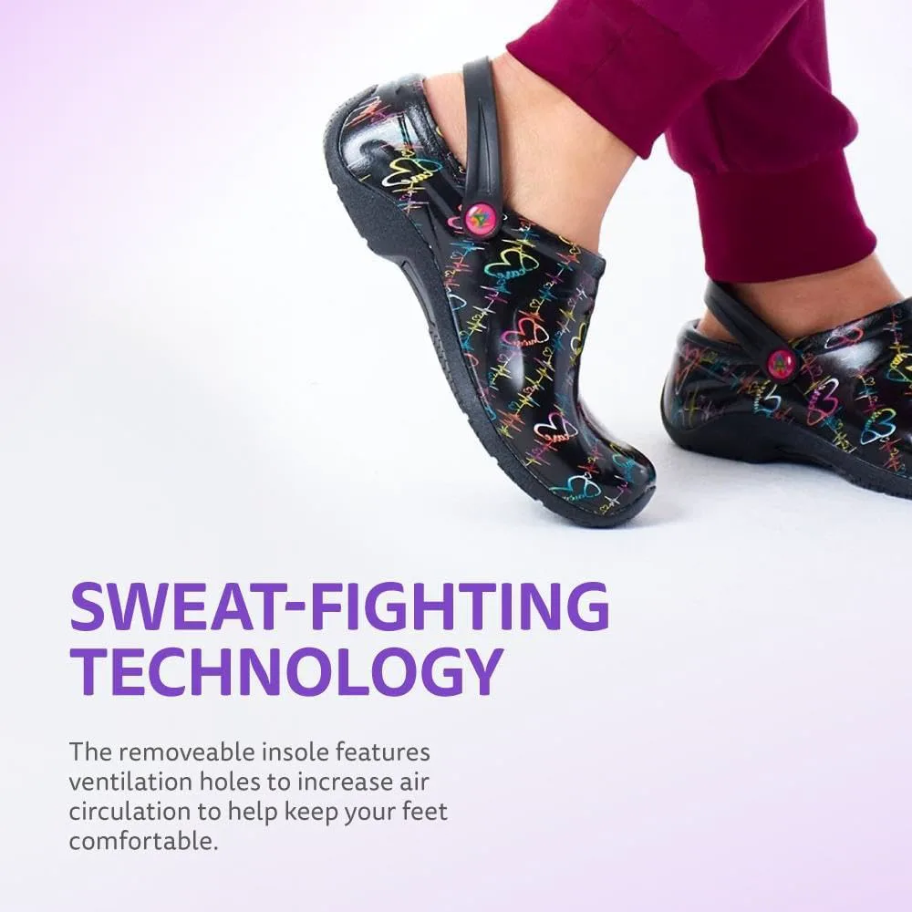 Сабо Anywear Zone Clogs - Рабочая обувь для женщин из ЭВА с противоскользящей подошвой - Противоскользящие рабочие туфли для женщин - Медицинские сабо с задним ремешком, темно-синий — фото 3