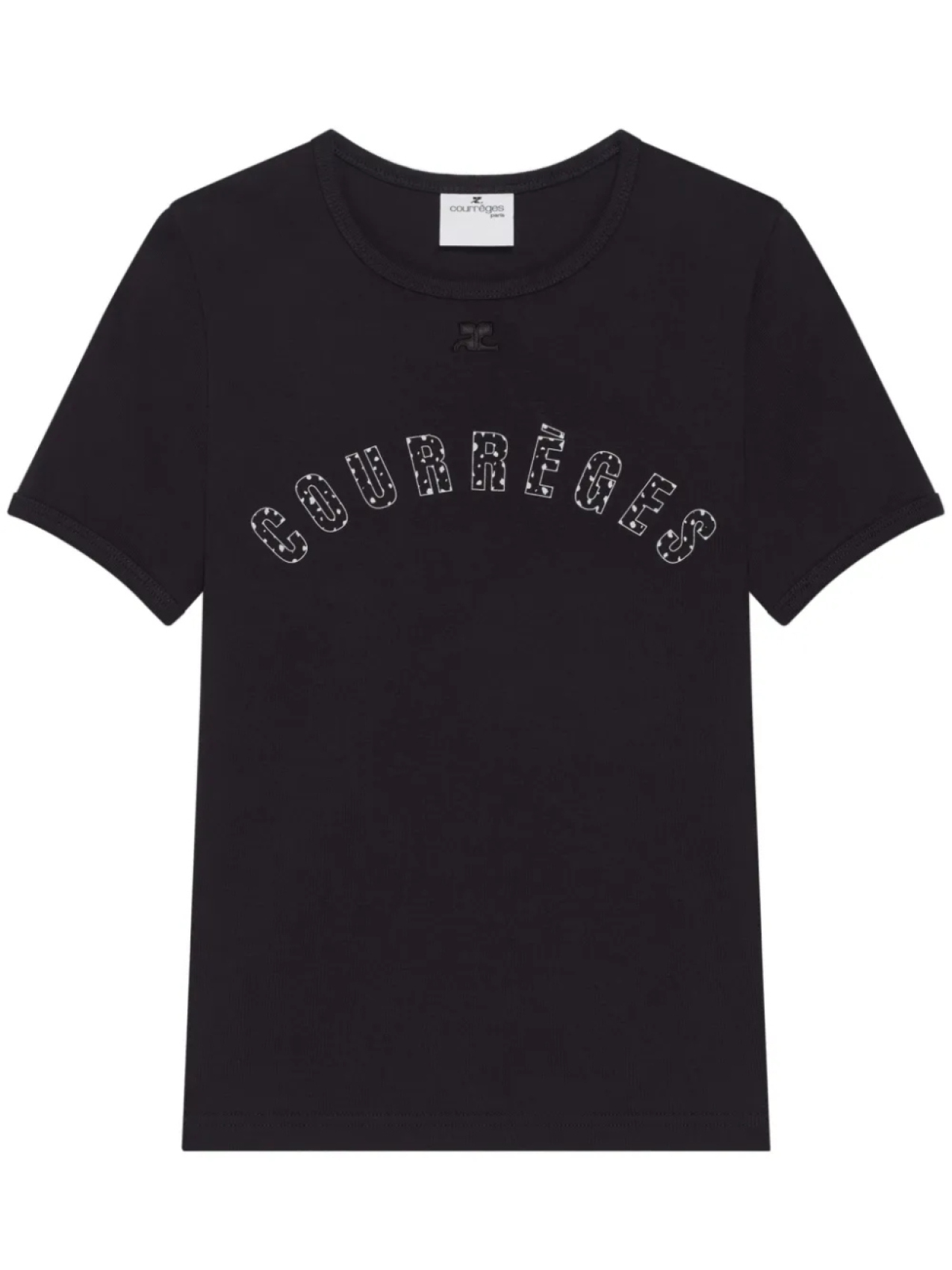 

Футболка с декором Medusa Courrèges, черный