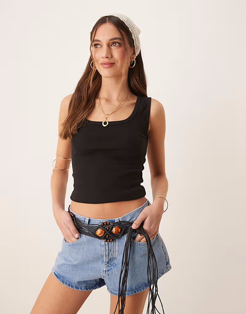 

Топ Free People Humingbird черного цвета