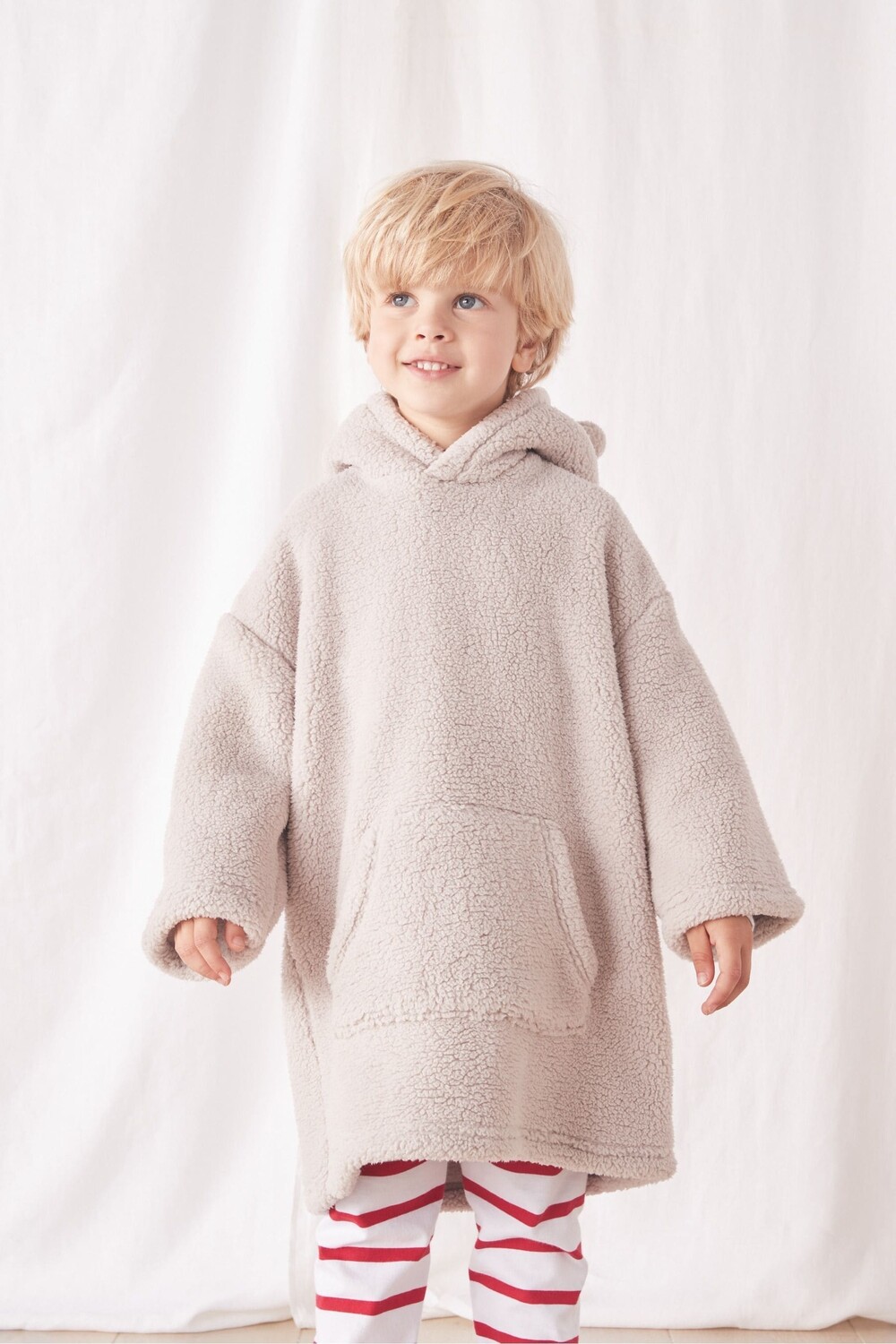 

Уютная толстовка с розовым медведем The White Company, розовый