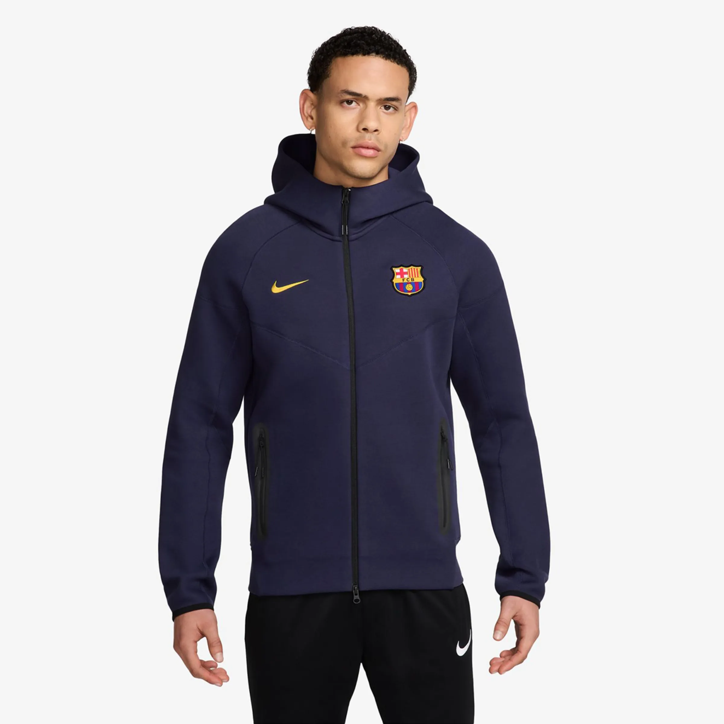 

Мужская толстовка FC Barcelona 2025-2026 Tech Fleece Nike, фиолетовый