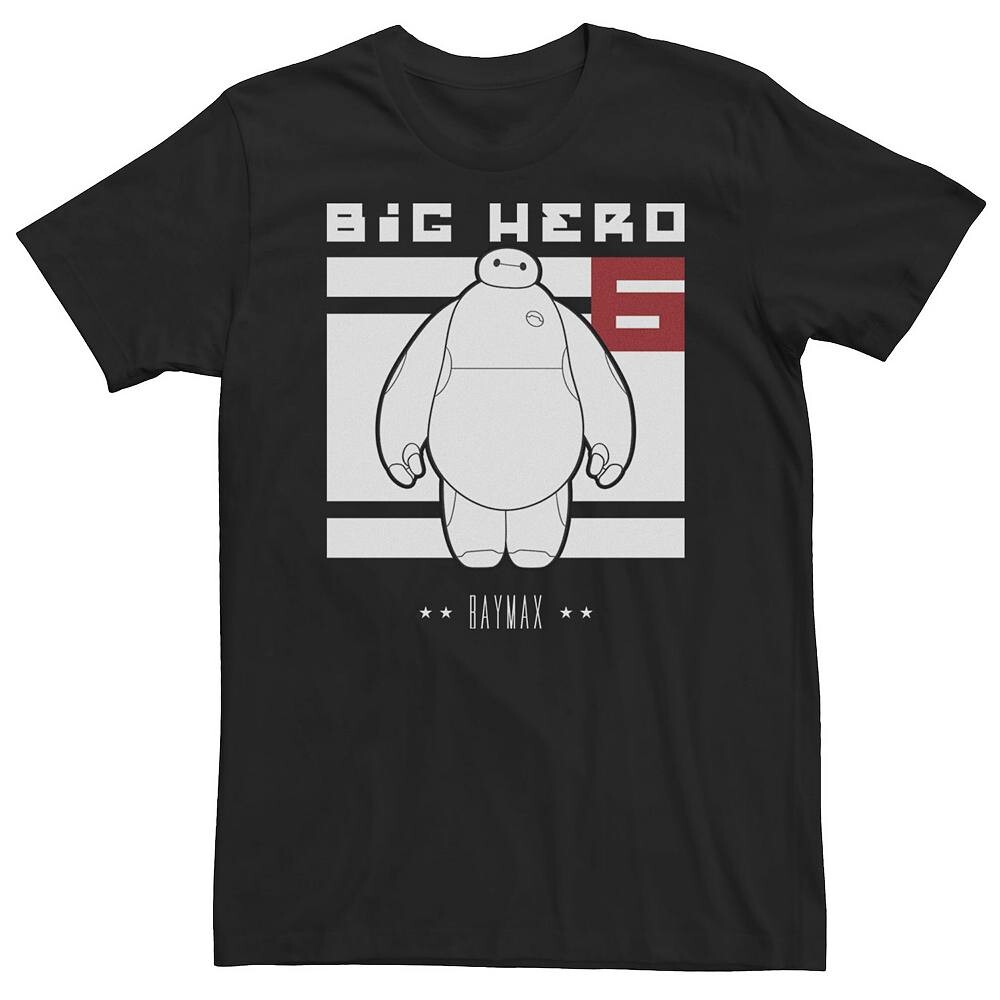 

Футболка Big & Tall Disney Big Hero 6 Baymax Licensed Character, черный