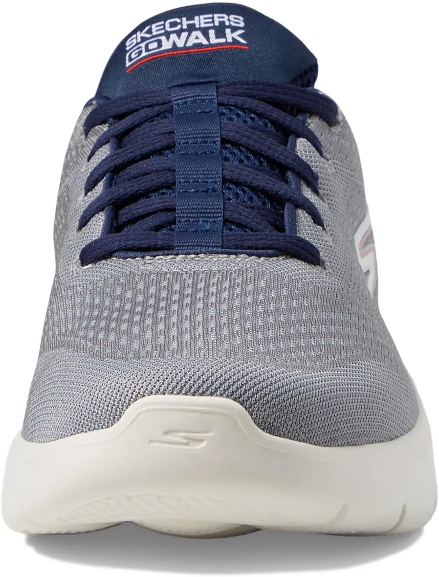 Мужские кроссовки Skechers Go Walk Flex - Новый мир, серый/темно-синий — фото 2
