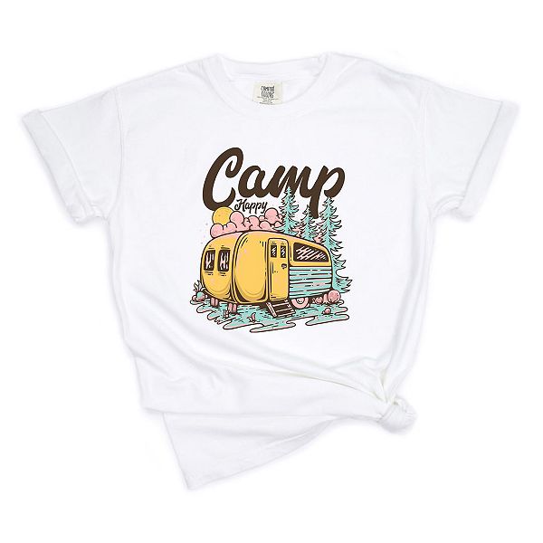 

Футболка Camp happy garment dyed Simply Sage Market, White, Белый, Футболка Camp happy garment dyed Simply Sage Market, White