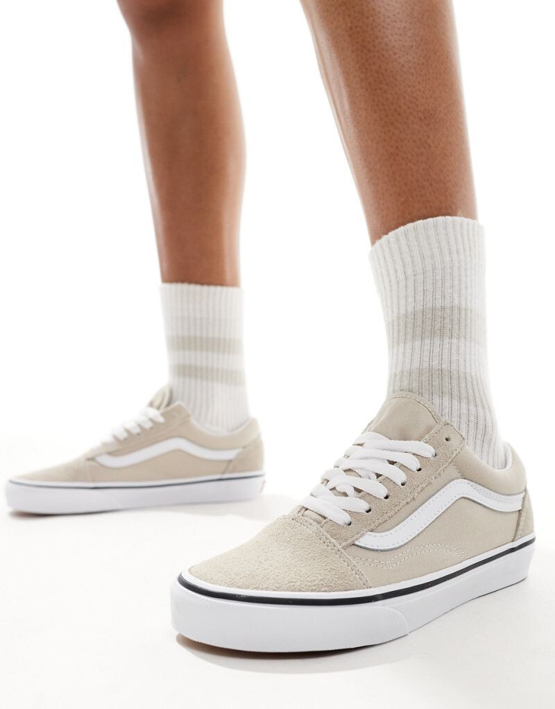 

Бежевые кроссовки Vans Old Skool, Бежевый, Бежевые кроссовки Vans Old Skool