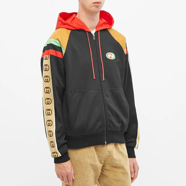 Куртка Gucci hooded jacket, patchwork, мультиколор — фото 2