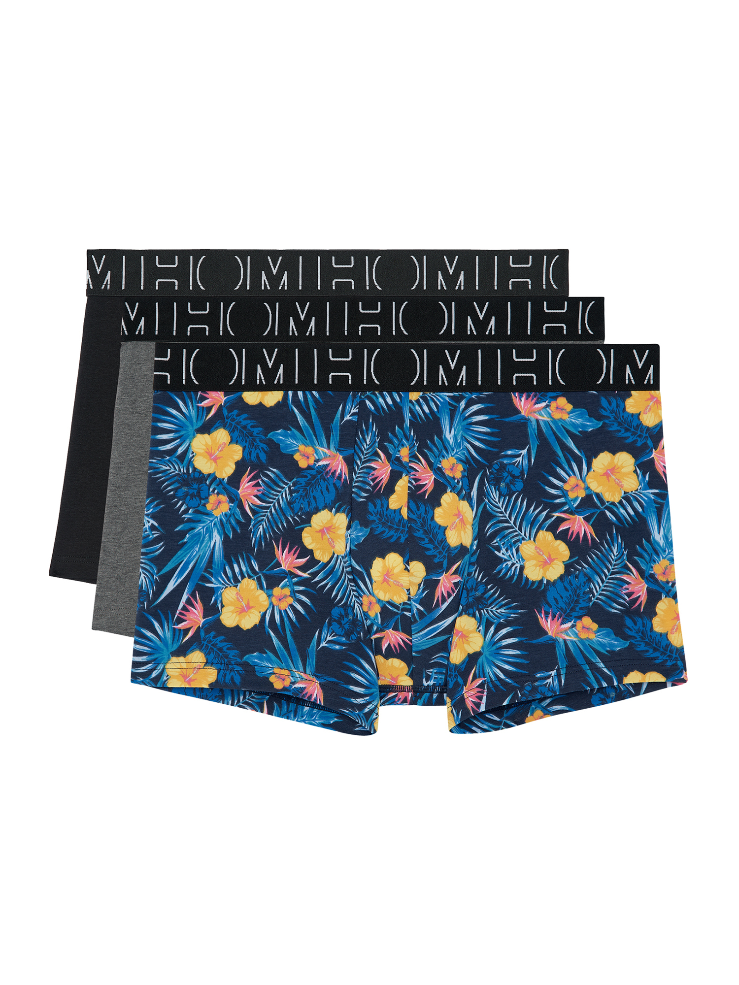 

Боксеры HOM Retro Pants Gino Boxer, цвет Black/Black print/Grey