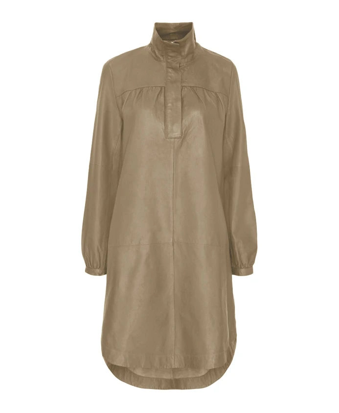 

Платье-Поло, кожа 11181 Notyz, бежевый