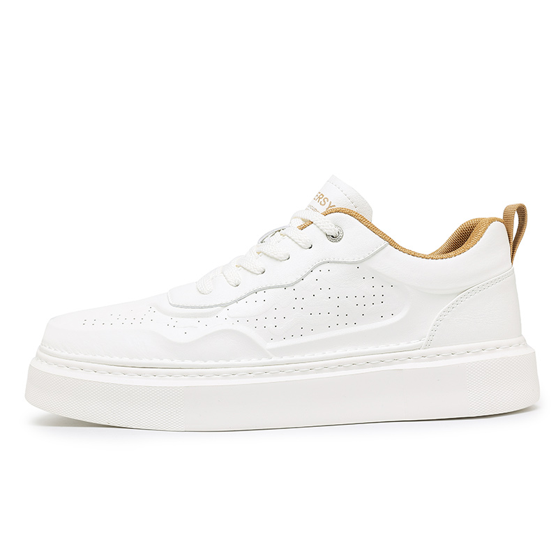 

OFFER-AITR Водонепроницаемые и дышащие низкие скейтерские кроссовки AITR мужские бело-бежевые, цвет Beige