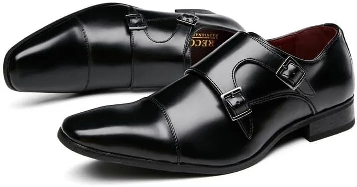 Лоферы кожаные, модель Men's Dress Formal, черный UOPYNE — фото 2