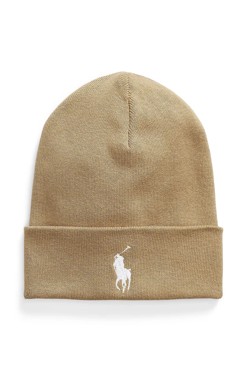 

Хлопчатобумажная шапка Polo Ralph Lauren, коричневый