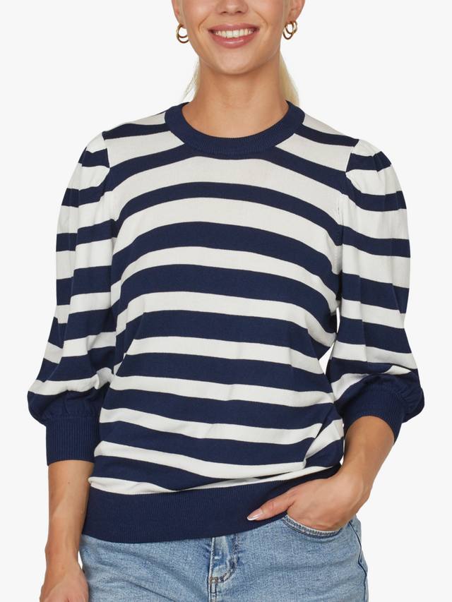 

Ребристый топ в полоску halia Sisters Point, цвет Navy/Ivory