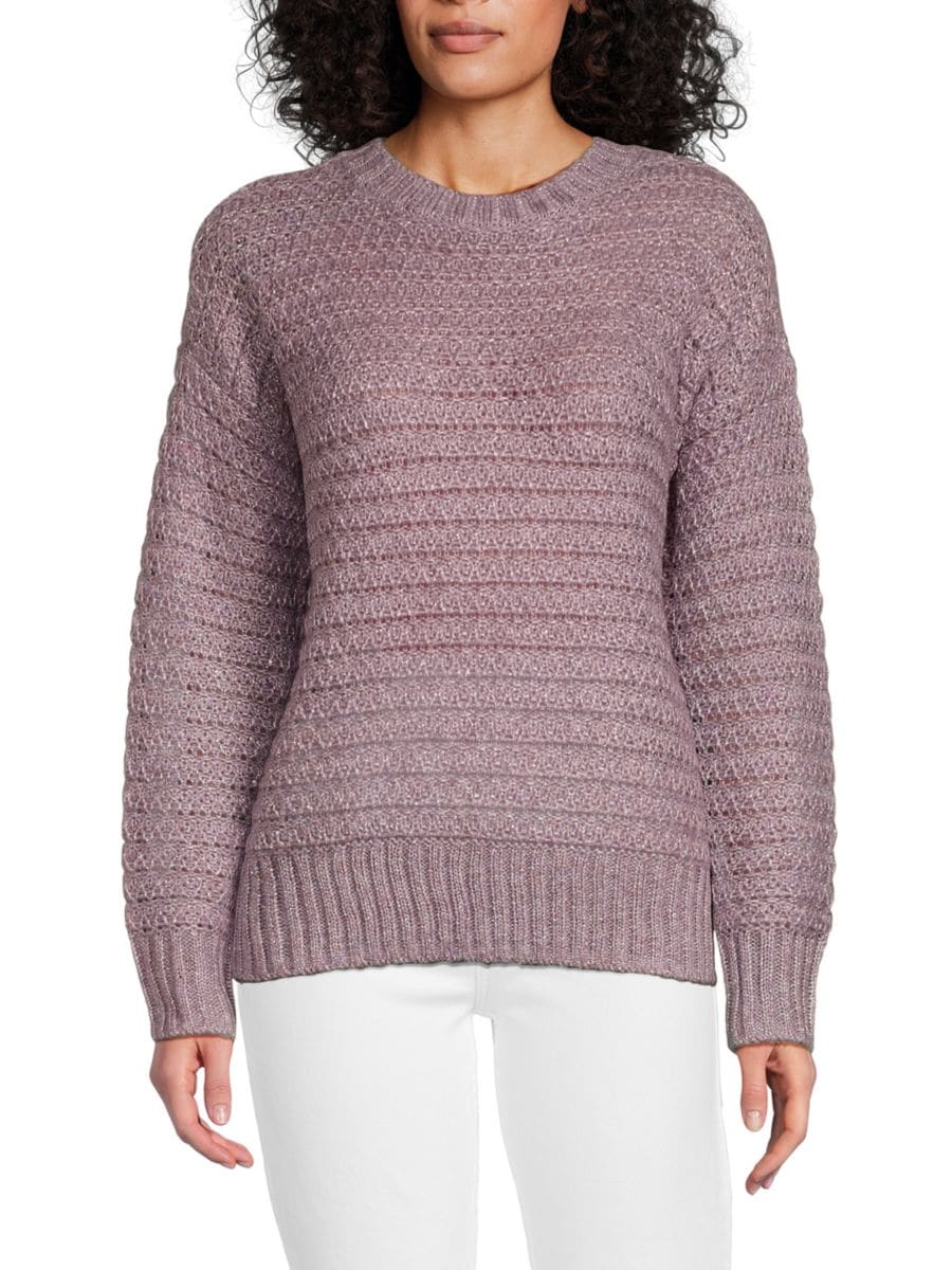 

Свитер с заниженными плечами в стиле соты Calvin Klein, цвет Lavender Combo