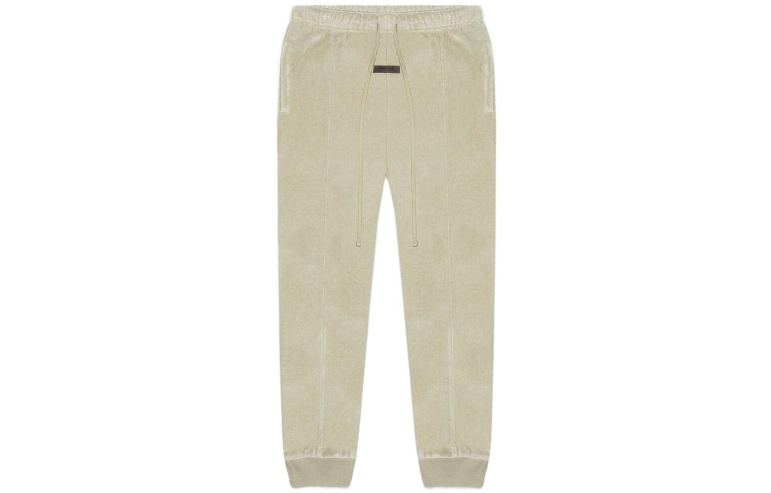 Fear Of God Essentials SS22 Вязаные спортивные брюки Women's Gray Green Moderate Cuffed — фото 3