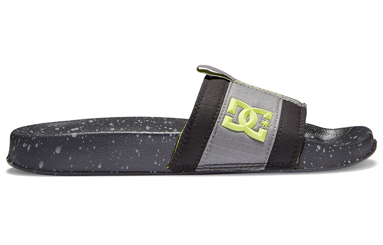 Шлепанцы мужские неоновые зеленые Dc Shoes — фото 2