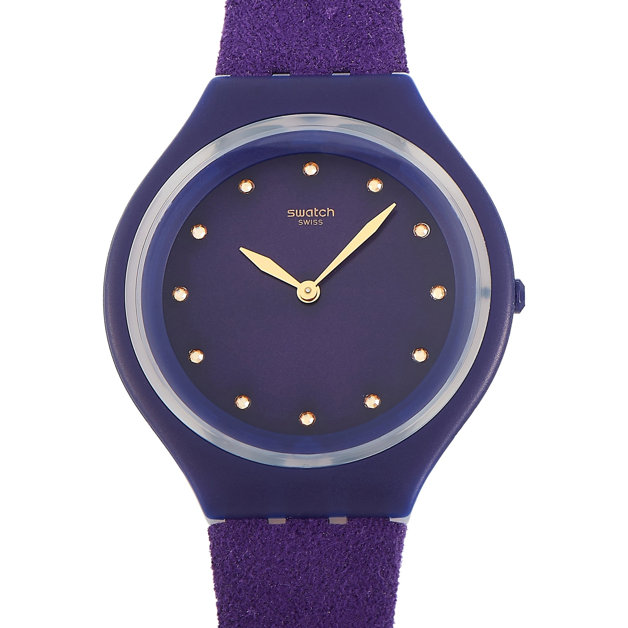 

Swatch Skinviolet 40 мм Фиолетовый циферблат Часы SVUV102