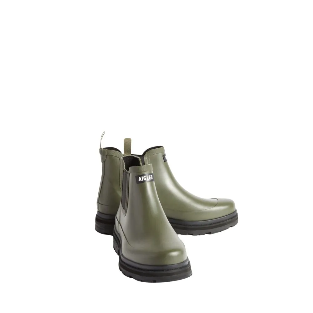 Женские ботинки челси Aigle Soft 2 резиновые, зеленый
