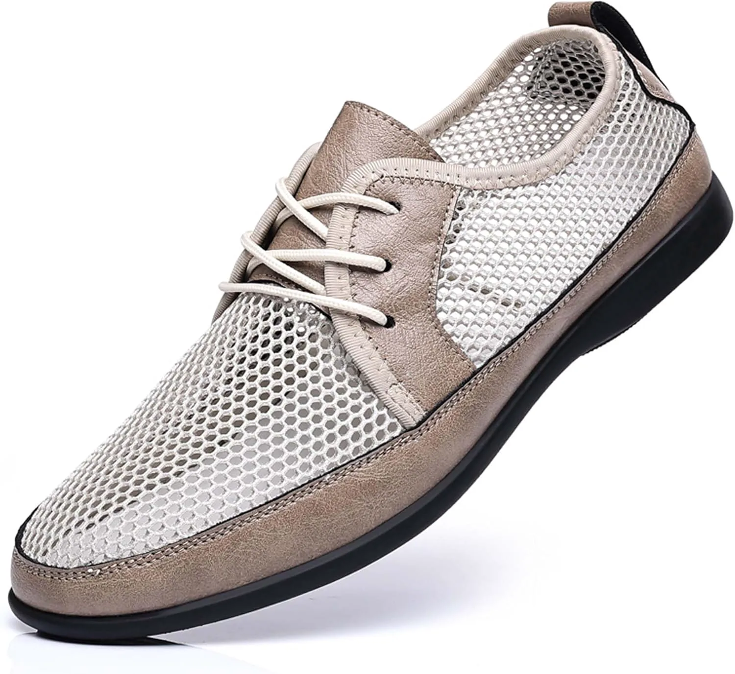 

Мужские сетчатые повседневные кроссовки с дышащей структурой, поддержкой стопы, для ходьбы, сандалии, удобные, легкие, повседневные спортивные, для прогулок, вождения и работы на улице Generic, хаки