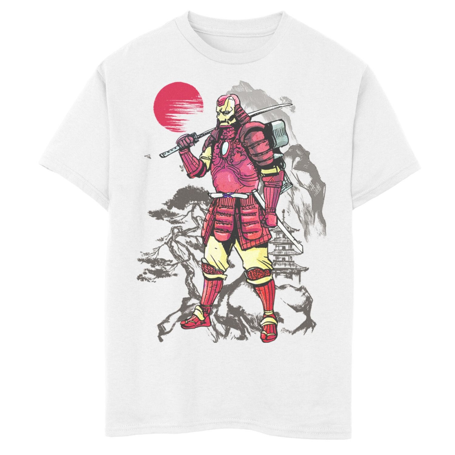 

Футболка «Самурай с горой и закатом» для мальчиков 8–20 лет «Marvel Iron Man Samurai» Licensed Character