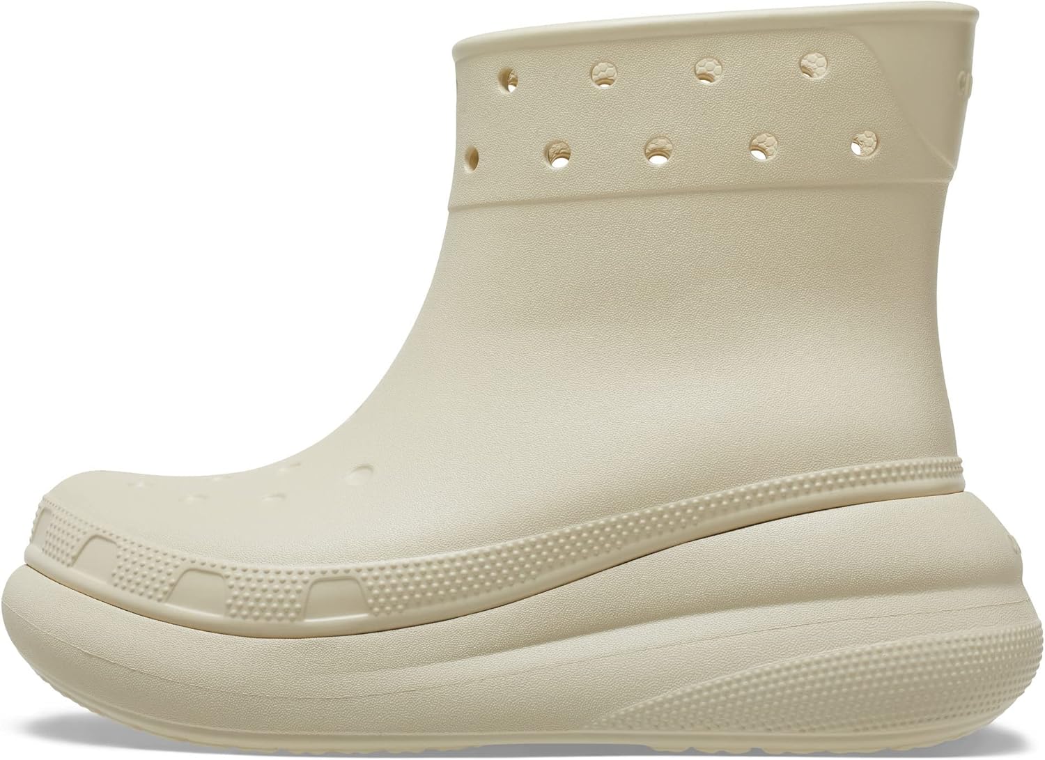 Водонепроницаемые сапоги Crocs Crush на платформе, цвет Bone — фото 4