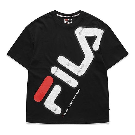 

Футболка Fila Casual Sports Short Sleeve Round Neck Unisex Black, черный