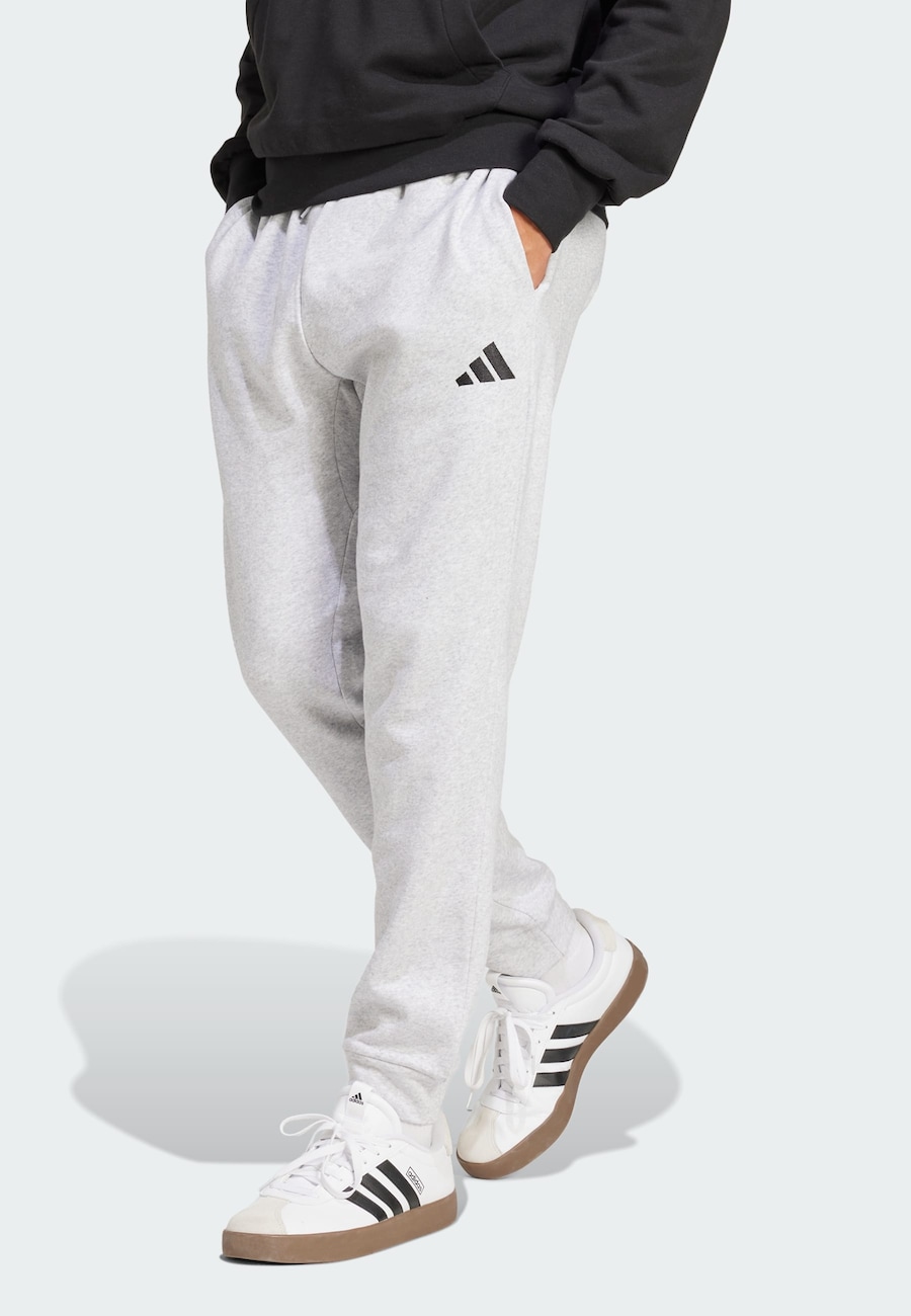 Зауженные спортивные брюки ADIDAS SPORTSWEAR Essentials Feelcozy, светло-серый — фото 2