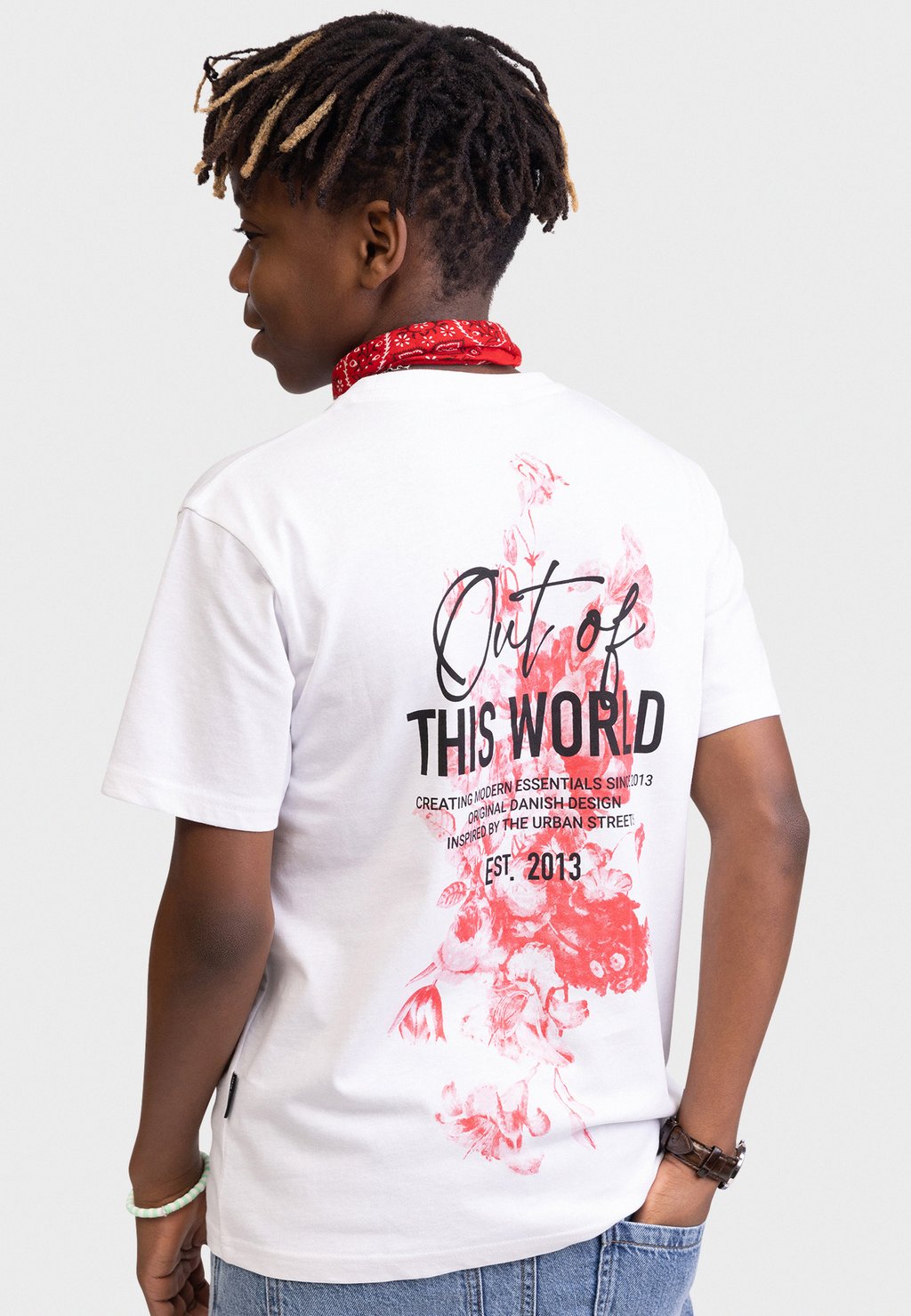 

Футболка с принтом TEJONAS TEE REGULAR FIT Redefined Rebel, белый