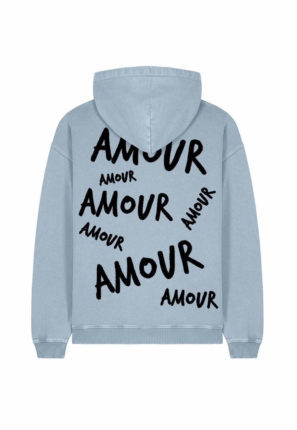 

Толстовка AMOUR3 BACK PRINT VINTAGE - Hoodie Mira Paris, светло-голубой