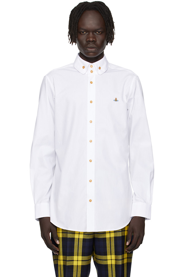 

Рубашка Krall с двумя пуговицами Vivienne Westwood, белый