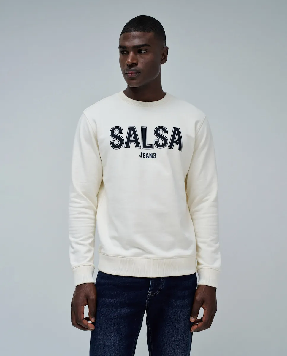 

Мужская толстовка с логотипом Salsa Jeans, белый