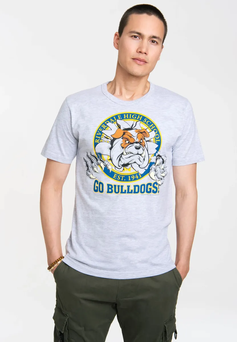 

Футболка LOGOSHIRT "Riversale" со культовым принтом, серый