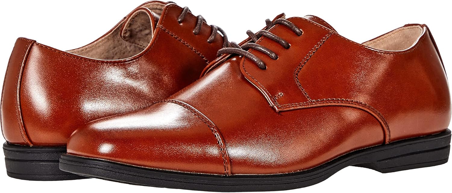 Детские оксфорды Florsheim Boys Rolan с кап-то носком (младшие/старшие дети), Cognac — фото 2