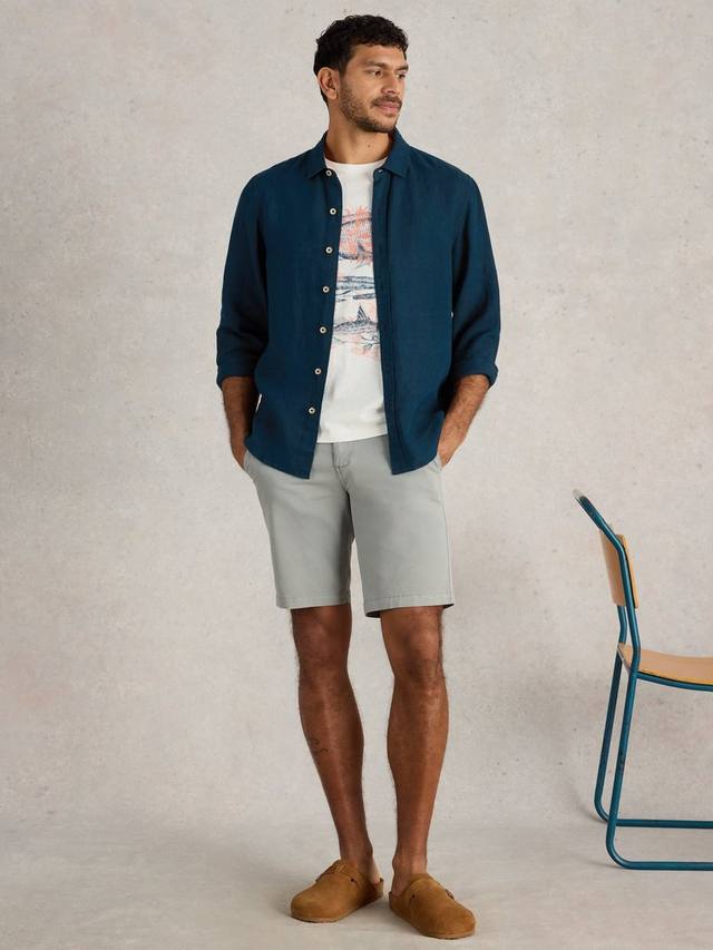 

Рубашка Keswick Linen Regular Fit White Stuff, Dark Navy