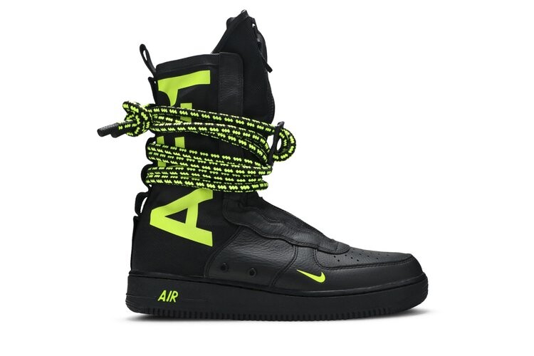 

Кроссовки Nike SF Air Force 1 High 'Black Volt', черный