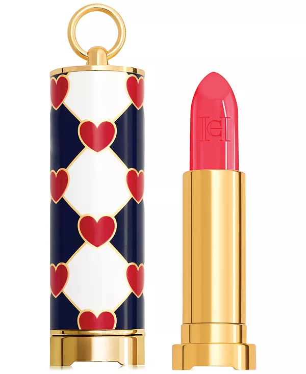Помада Fabulous Kiss Sheer с возможностью повторного использования и колпачок для помады Love Wins Carolina Herrera, 171- rosy date