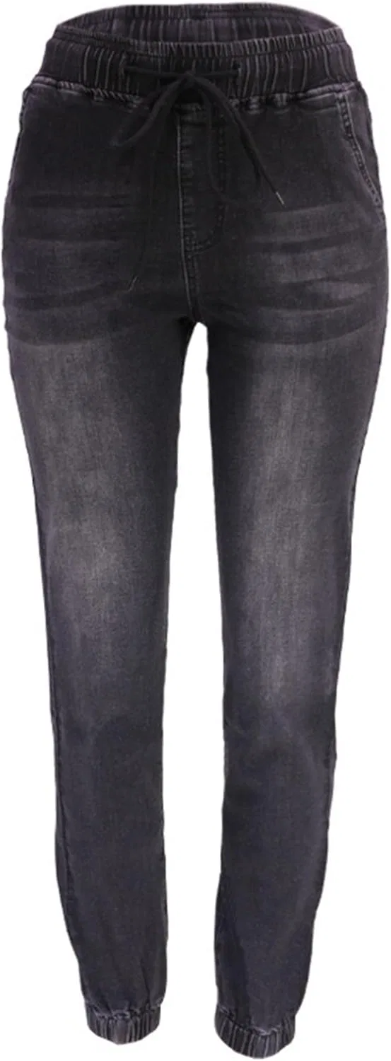 Джинсы скинни Women's High Waist Skinny Curve Skinny Jeans Casual Business Slim Fit Stretch Denim Fabric 2025 Spring Basic, Black generic — фото 2