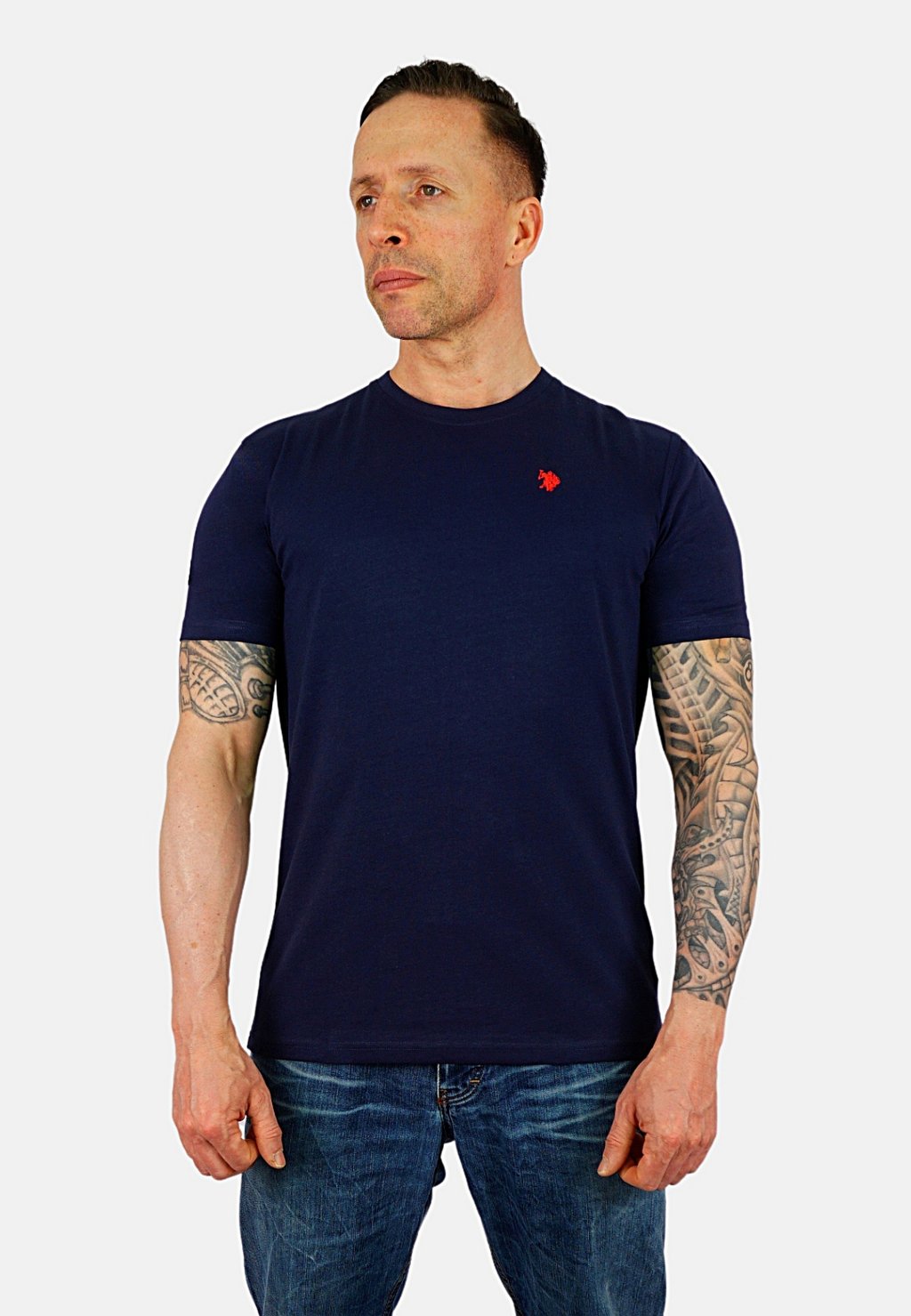 

Базовая футболка SHORTSLEEVE U.S. Polo Assn., темно-синий