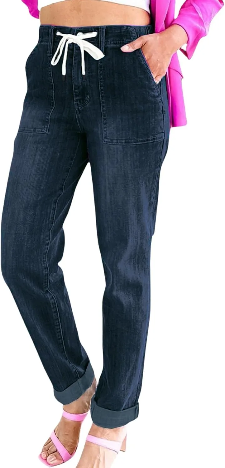 

Джинсы Capri для женщин: модные зауженные с высокой талией KAJXZ