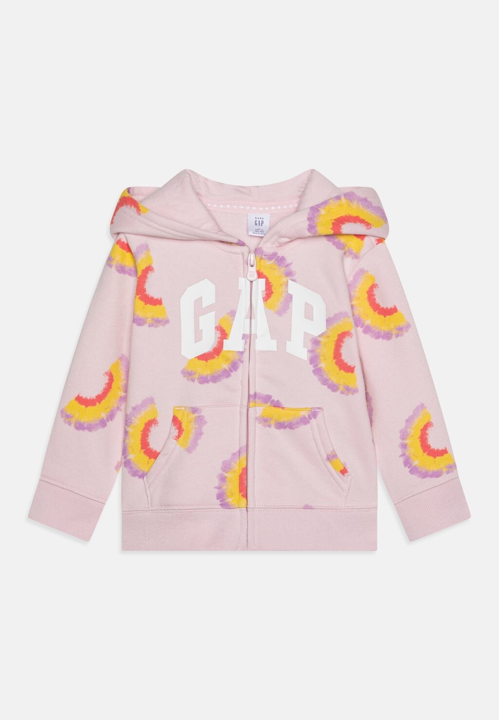 

Свитер на молнии Logo Toddler Girl GAP, светло-розовый